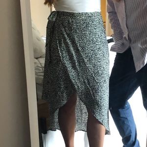 American eagle wrap midi skirt size small